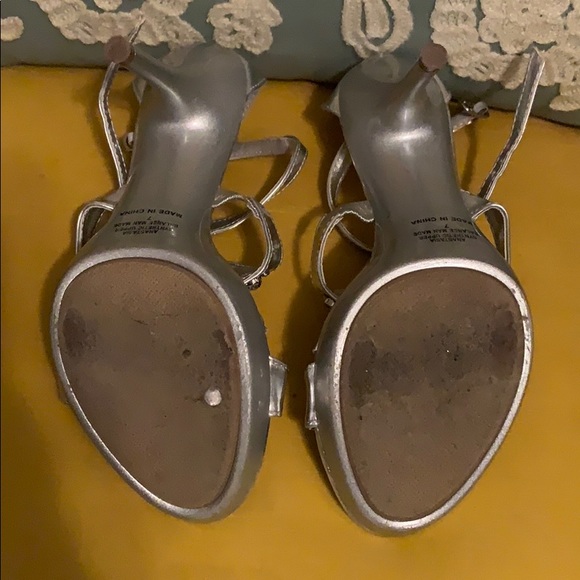 Silver Rhinestone High Heels - Picture 2 of 4